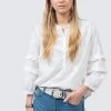 IVY JANE EYELET POPOVER BLOUSE -Western Fashion 641344 WHITE