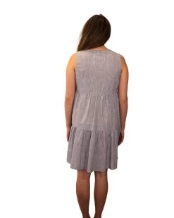 SEE AND BE SEEN SLEEVELESS FLORAL EMBROIDERED TIERED DRESS -Western Fashion 64 ba09fe01 83b6 4df1 aefd d996480bd40d