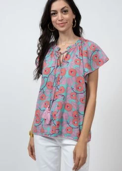 IVY JANE FLUTTER SLEEVE BLOUSE