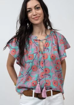 IVY JANE FLUTTER SLEEVE BLOUSE -Western Fashion 650277 3 800x1125 1