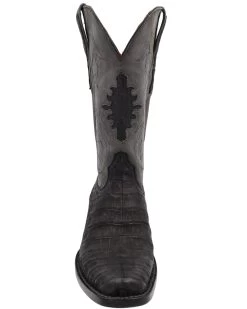 BLACK JACK MEN'S SUEDED CAIMAN BELLY BOOT -Western Fashion 65 aaa6dcd2 35b9 43b1 90c8 fd83fa4090b0