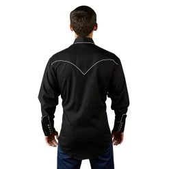 ROCKMOUNT RANCHWEAR SMILING POCKETS SHIRT -Western Fashion 6799 BLK BACKMAN 1024x1024 913921a5 5152 4087 a650 a039cd5a2161