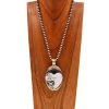 RICHARD SCHMIDT WHITE BUFFALO HEART WITH ONYX DOT PENDANT -Western Fashion 74 079a7784 4f02 45aa 9d3f 5c2916da2e06
