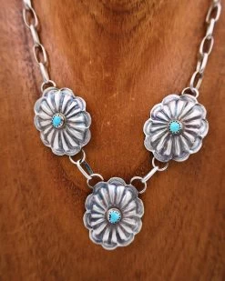 Turquoise Dot Oval Concho Necklace And Earring Set 8 Turquoise Dot Oval Concho Necklace And Earring Set -Western Fashion 84 b55bc316 3a62 4eae 8bc9 4d221f97c266