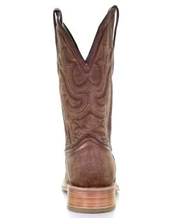 Corral Boots CORRAL MEN'S EMBROIDED WIDE SQUARE TOE BROWN BOOT -Western Fashion A4105 0000 Layer5