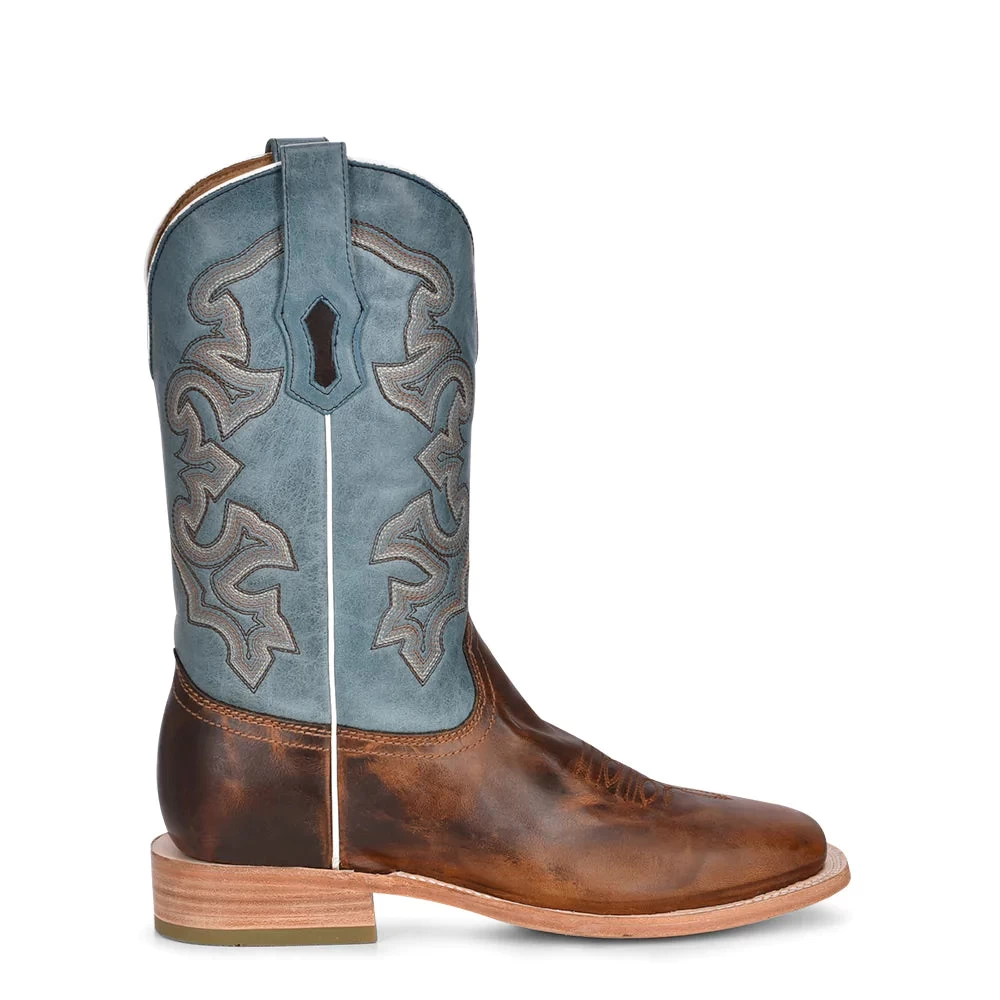Corral Boots CORRAL MEN'S HONEY AND BLUE BOOT 3 Corral Boots CORRAL MEN'S HONEY AND BLUE BOOT