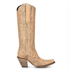 Corral Boots CORRAL WOMEN'S FULL PYTHON TALL TOP BOOT -Western Fashion A4295 boot 01