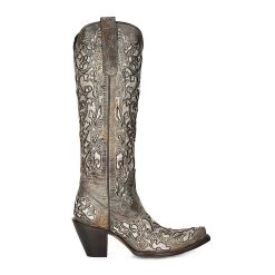 Corral Boots CORRAL WOMEN'S GLITTER EMBROIDERED STUDS CRYSTL BOOT -Western Fashion A4346 boot 01