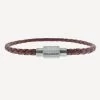 Luke Landon Bracelet - Peanut -Western Fashion BrownPeanutandSilverSlimLeatherBraceletLukeLandon