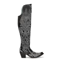 Corral Boots CORRAL WOMEN'S EMBROIDERY STUDS TALL TOP BOOT -Western Fashion C3920 boot 01