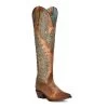 Corral Boots CIRCLE G WOMEN'S EMBROIDERY AND CRYSTALS TALL POINTED BOOT
