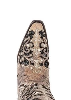 Corral Boots CORRAL WOMEN'S INLAY EMBROIDERED STUDDED CRYSTAL BOOT -Western Fashion CORRAL4 b29ec42a cd3c 4a47 9043 663e6df3135b