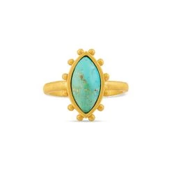 CHRISTINA GREENE TURQUOISE NORTH STAR RING