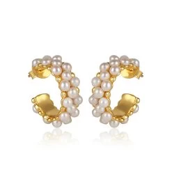 CHRISTINA GREENE SEA SALT PEARL EARRING
