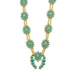 CHRISTINA GREENE TURQUOISE DESERT SQUASH BLOSSOM