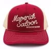 Maverick Saloon Cap In Red-Tan -Western Fashion CopyofWebContent