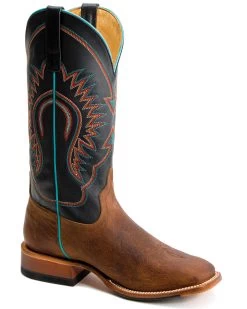 HORSEPOWER MEN'S MULTI STITCH BROWN BLACK BOOT