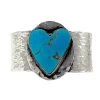 RICHARD SCHMIDT TURQUOISE HEART KINGMAN BRACELET -Western Fashion CopyofWebContent 2