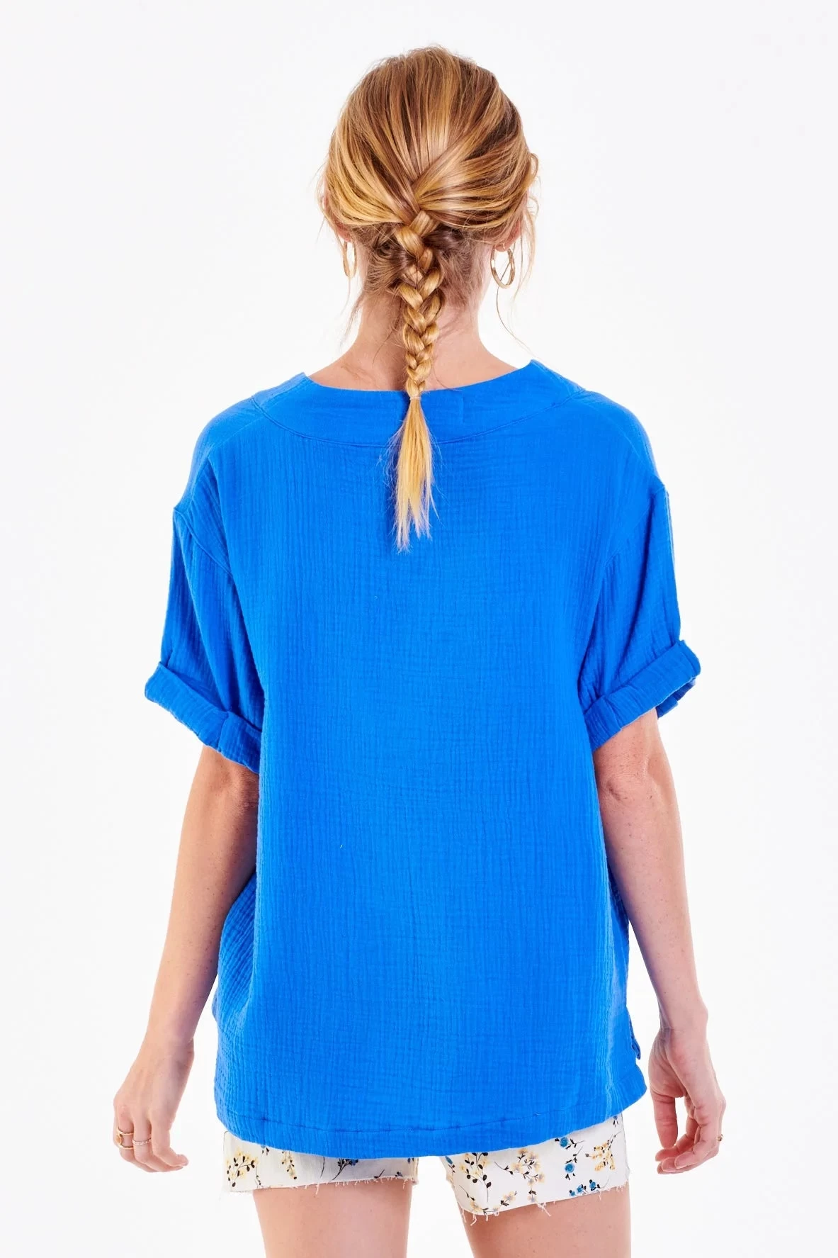 DEAR JOHN JAILEE ROLLED SLEEVE TOP SKYDIVER 5 DEAR JOHN JAILEE ROLLED SLEEVE TOP SKYDIVER - Image 3