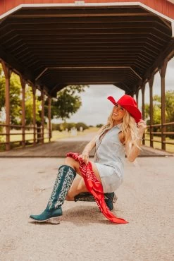 RED BANDANA SILK WILDRAG -Western Fashion ED20090C C63C 4FFD A58D 6C12A278FF34