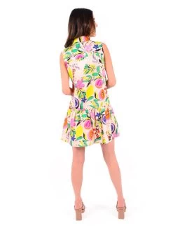 EMILY MCCARTHY DAISY FLORAL DRESS -Western Fashion EMCSU23 D1 DaisyDress FloralCitrus Back1