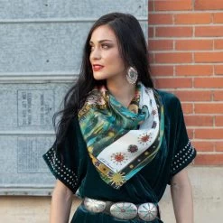 LADY OF GUADALUPE 35X35 SCARF BY DOLAN GEIMAN -Western Fashion FringeScarves DolanGeiman LadyGuadelupe Scarf wildrag 11 590x f87e7412 a70d 4ec4 881c 6ddeee91e628