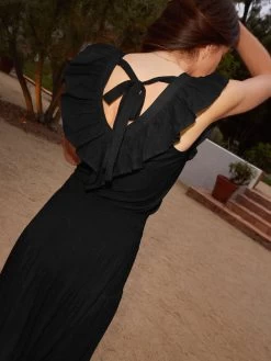 NATION GOLDA CONTRAST RUFFLE TANK -Western Fashion GOLDA TANK 3149RS JBLK H 1 600x a4ae1774 0d66 420c aa72 061902f5c12f