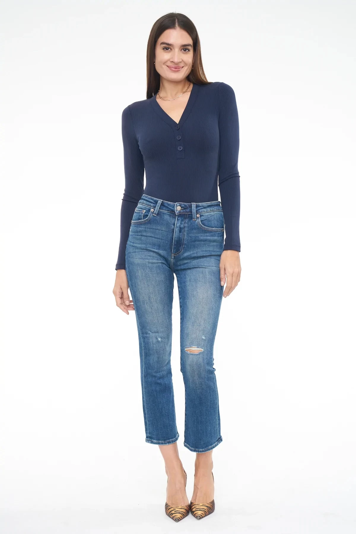 PISTOLA WOMEN'S LENNON HIGH RISE CROP BOOT - PLAZA DISTRESSED 4 PISTOLA WOMEN'S LENNON HIGH RISE CROP BOOT - PLAZA DISTRESSED - Image 2