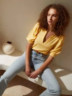 NATION LOU PEASANT TOP