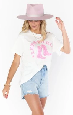 SHOW ME YOUR MUMU TRAVIS LET'S GO GIRLS TEE -Western Fashion MS3 934 LE92 04