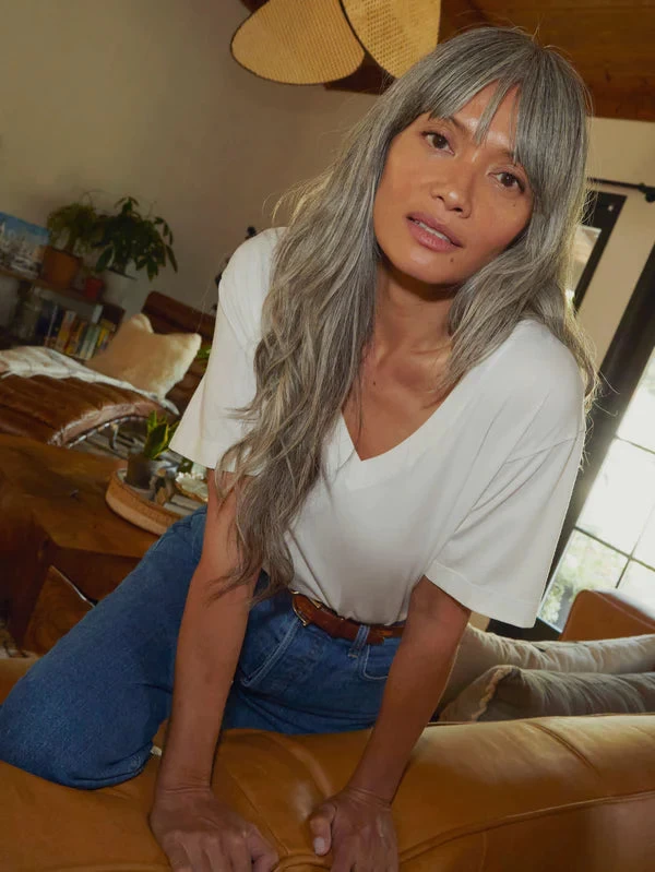 NATION NINA VINTAGE FIT V NECK TOP 4 NATION NINA VINTAGE FIT V NECK TOP - Image 2