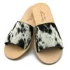 AGAVE SKY COWHIDE SLIDE SANDAL- SALT & PEPPER -Western Fashion Nadia Slides01 59184