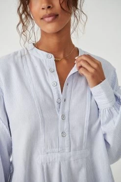 FREE PEOPLE EDGE WASHED BLOUSE -Western Fashion OB1644012 4010 d