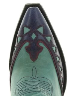 OLD GRINGO WOMEN'S MILES CITY BOOT -Western Fashion Old Gringo Miles City Boots Vesuvio Aqua L3575 2 Toe 30925