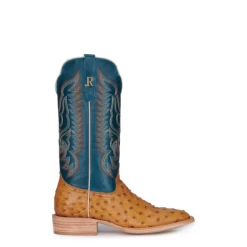 R. WATSON MEN'S OSTRICH ANTIQUED SADDLE BRUCIAT BOOT -Western Fashion RRRRR 8e730e07 eec1 4947 87c6 73480ff1f2e1