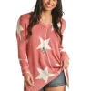 ROCK AND ROLL DENIM STARS SWEATER- CORAL -Western Fashion RRWT32R0ZE Main 1200x700 19dc3cc7 f38d 4a61 9085 e5aa85b2ee3b