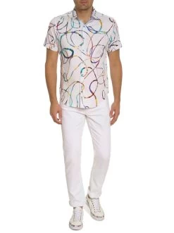 ROBERT GRAHAM RAMPAGE SHORT SLEEVE SHIRT 13 ROBERT GRAHAM RAMPAGE SHORT SLEEVE SHIRT -Western Fashion RS232048CF RAMPAGE WHITE 01 600x 394560ff ae50 4c41 ad34 ae08e162509a
