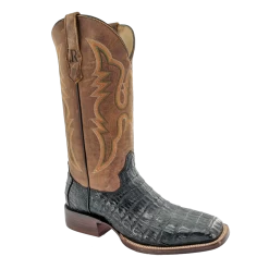 R. WATSON MEN'S CAIMAN TAIL BLACK BOOT