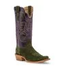R. WATSON MEN'S ROUGHOUT FOREST GREEN BOOT -Western Fashion RW8204 1 R