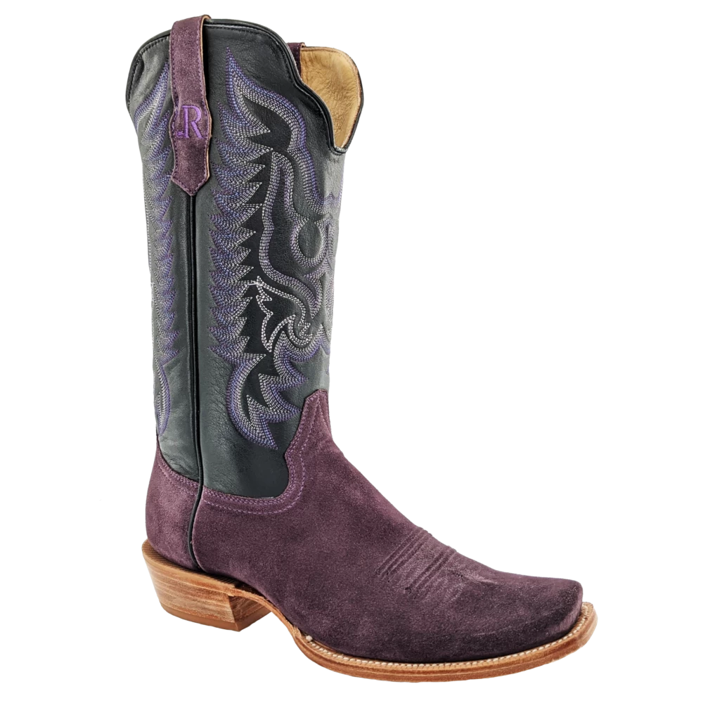 R. WATSON MEN'S ROUGHOUT PLUM BOOT 3 R. WATSON MEN'S ROUGHOUT PLUM BOOT