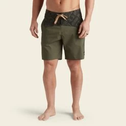 HOWLER MEN'S Los Vaqueros Boardshorts -Western Fashion S23 Boardies Los Vaqueros Bandana Dark Olive Front abefed85 ea39 4d7c b70e 529438885cf3