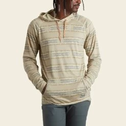 HOWLER MEN'S Loggerhead Hoodie -Western Fashion S23 LS Shirts Loggerhead Mescal Oyster Front bcca2e41 193a 4ef8 b90a 19d2cfc526cf