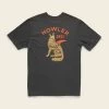 HOWLER MEN'S COYOTE HOWL POCKET TEE -Western Fashion S23 Pocket Tee Howler Coyote Antique Black Flat Back