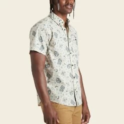 HOWLER MEN'S MANSFIELD SHIRT -Western Fashion S23 SS Shirts Mansfield Air Sea Near White Front 384c90e5 44b0 4849 8c0b 381481a263ce