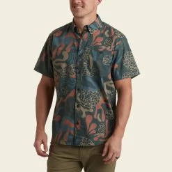 HOWLER MEN'S Mansfield Shirt- CITRON -Western Fashion S23 SS Shirts Mansfield Molecular Movements Antique Black Front 75546242 3236 480c bf03 cec29384602c