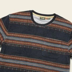 HOWLER MEN'S Terry T- PETROL -Western Fashion S23 Terry Tee Kuti Petrol Angle