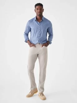 Faherty The Movement™ Shirt 9 Faherty The Movement™ Shirt -Western Fashion SP23 faherty mens MWS2322 NSC THE MOVEMENT SHIRT NAVY SKIES CHECK front 1 2000x eed94424 87b9 45e1 b4ef 4dfafc0dafee