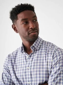 FAHERTY THE MOVEMENT PLAID SHIRT -Western Fashion SP23 faherty mens MWS2323 CHH THE MOVEMENT SHIRT CHERRY HILL PLAID B detail 2 1000x f4843c35 285a 4a24 ba80 ac670fc42647