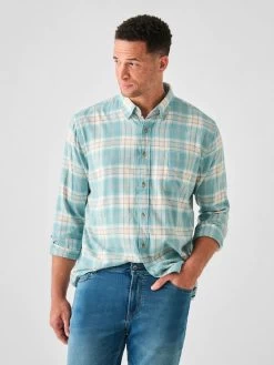 FAHERTY THE ALL TIME SHIRT -Western Fashion SP23 faherty mens MWS2325 WPR MOVEMENT FEATHERWEIGHT TWILL WESTPORT PLAID EXTENDED crop 1 1000x 4b702339 4967 4903 988b 6a8151c11772