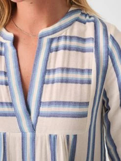 Faherty Dream Cotton Gauze Vida Midi Dress -Western Fashion SP23 faherty womens WDS2354 BBJ DREAM COTTON GAUZE VIDA MIDI DRESS BLUE BAJA detail 1 2000x 079627fb 9d37 4273 83b4 7e43bfdae63e